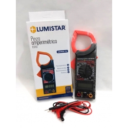 Lumistar Tester Digital Amperimetro (Tipo Pinza) Pantalla De 3 1/2 Digitos