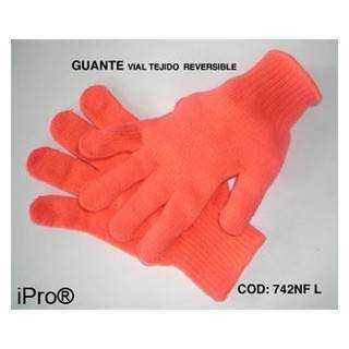 Guante Vial tejido reversible, nylon, naranja óptico, puñete elástico Ferreteria
