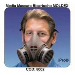Media mascara bicartucho Moldex